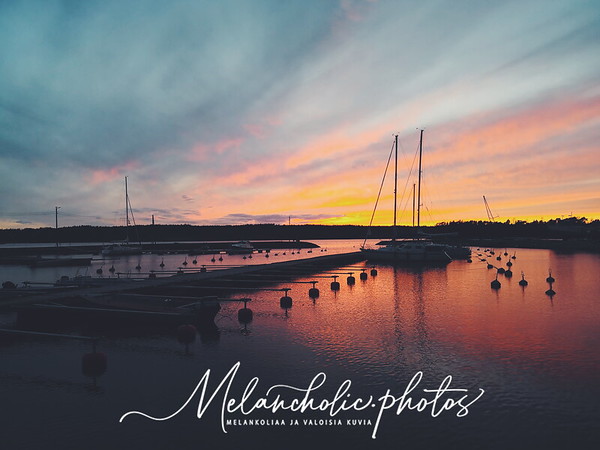 Förby marina sunset