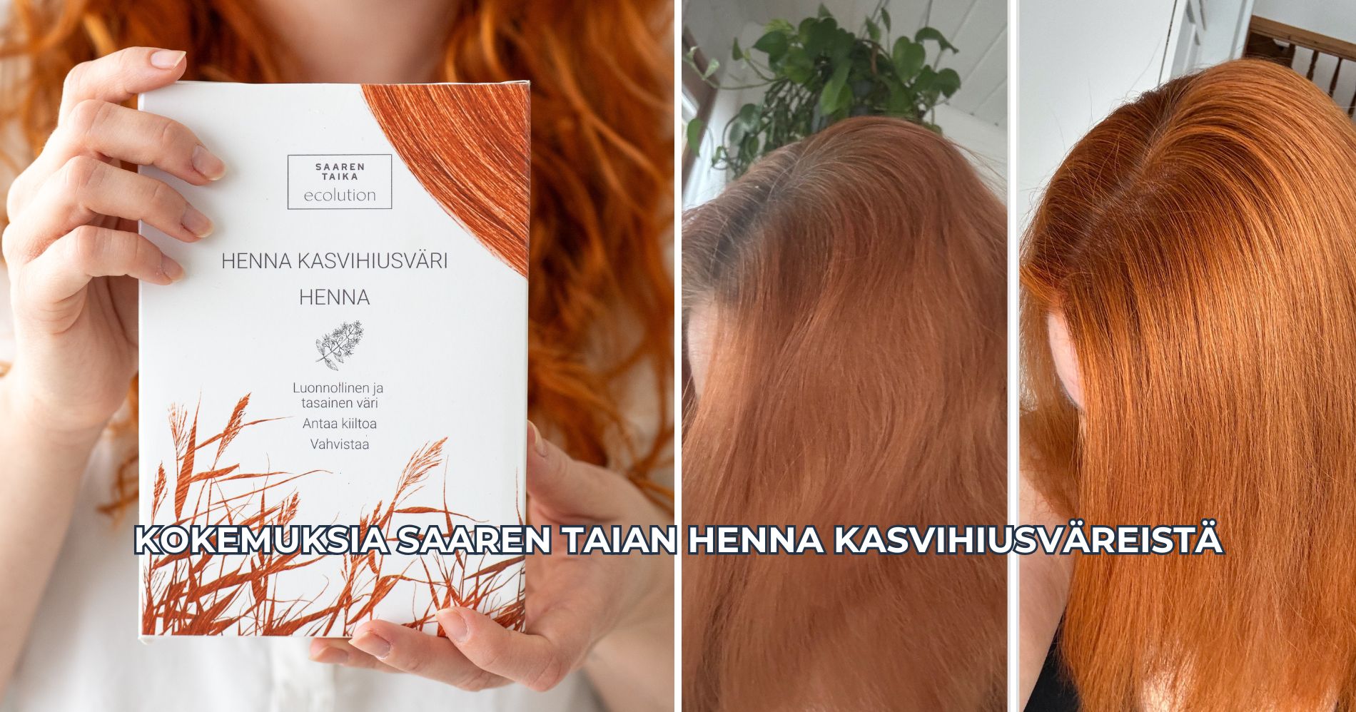 Kokemuksia Saaren Taian henna kasvihiusväreistä
