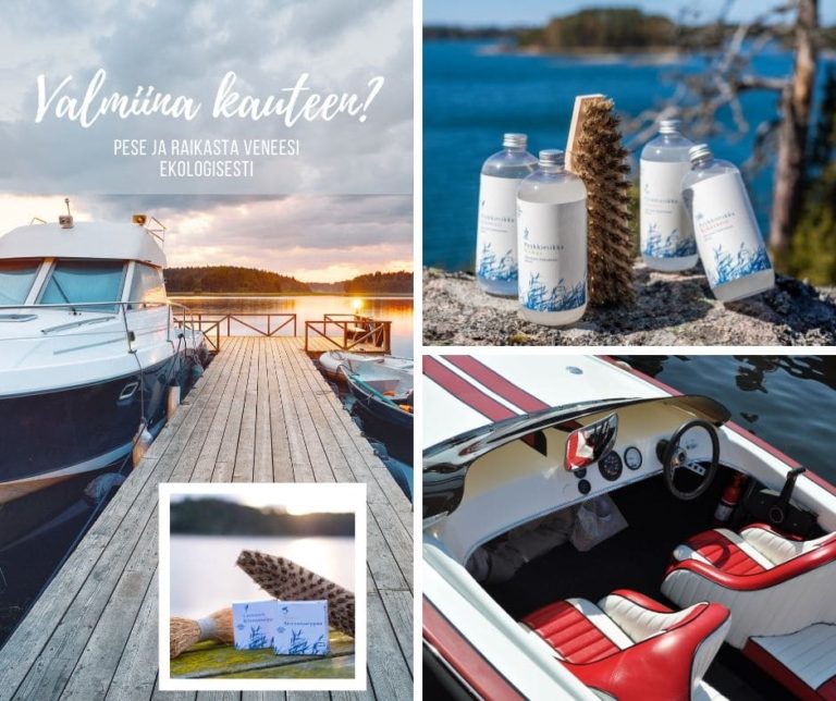 pese ja raikasta veneesi ekologisesti