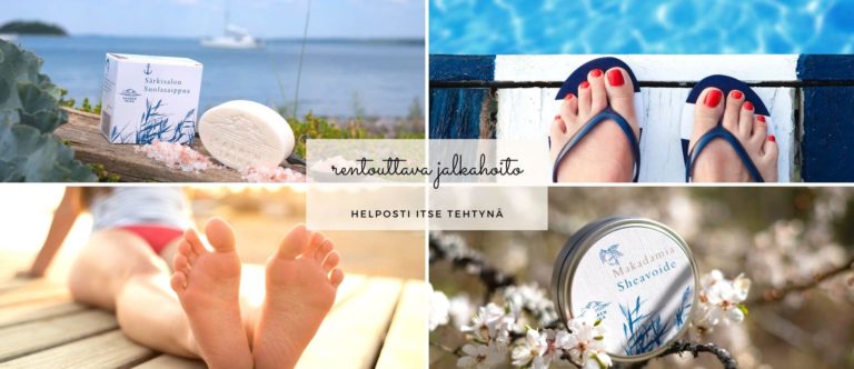 tee itse rentouttava jalkahoito kotona
