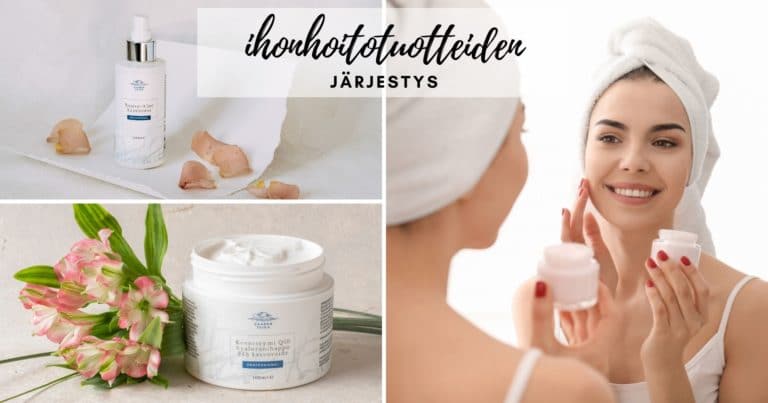 ihonhoitotuotteiden järjestys saaren taika luonnonkosmetiikalla (1)