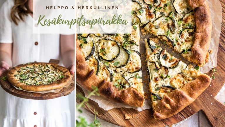 Helppo & herkullinen kesäkurpitsapiirakka