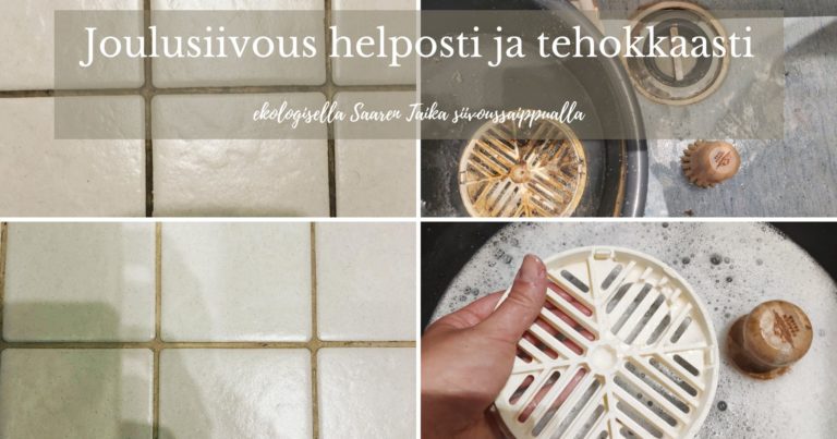 Joulusiivous helposti ja tehokkaasti ekologisella Saaren Taika siivoussaippualla