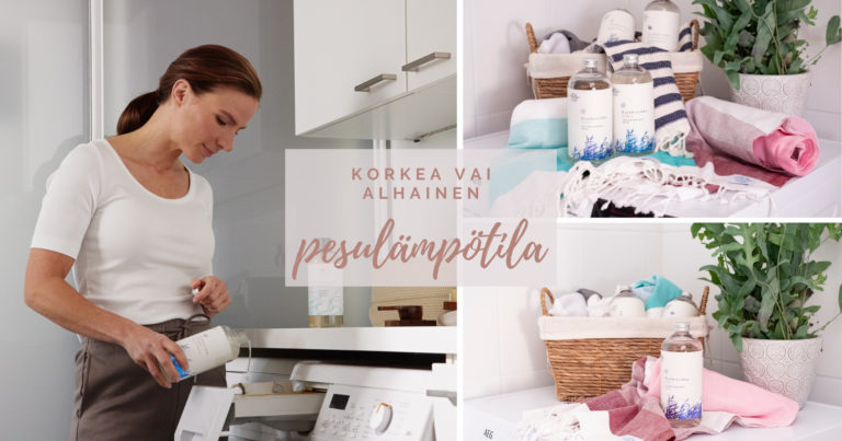 Korkea vai alhainen pesulämpötila