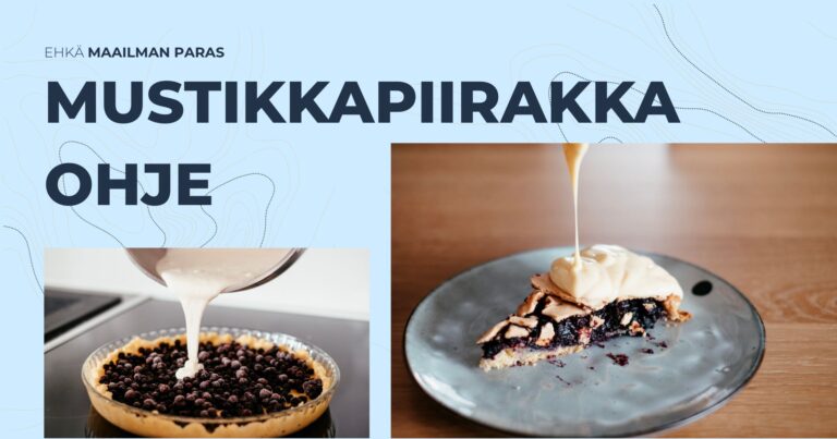 Ehkä maailman paras mustikkapiirakkaohje!