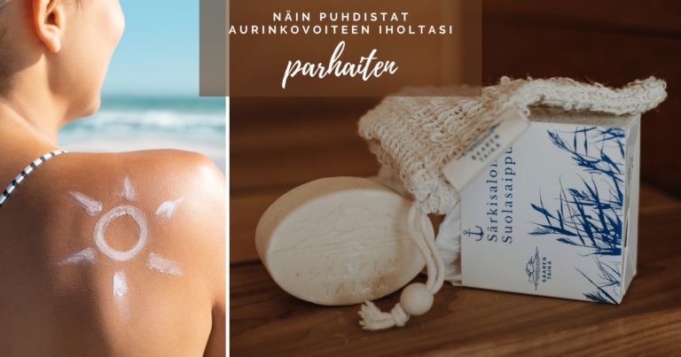 Näin puhdistat aurinkovoiteen iholtasi parhaiten