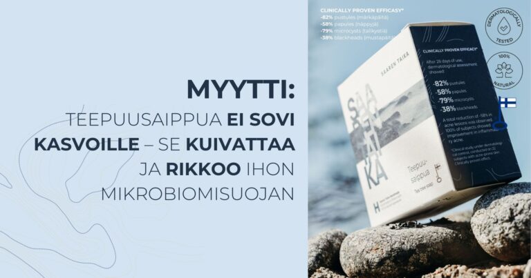 Sopiiko Teepuusaippua kasvojen pesuun