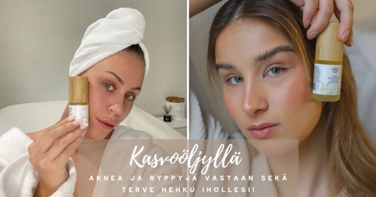 Kasvoöljyllä voit lisätä ihosi sileyttä, saada lisää tervettä hehkua, ehkäistä aknea ja pitää ihosi mattapintaisena iltaan saakka!