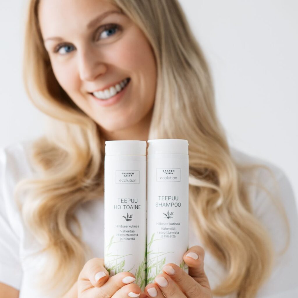 Teepuu shampoo ja hoitoaine