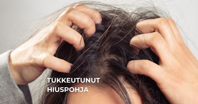 Tukkeutunut hiuspohja