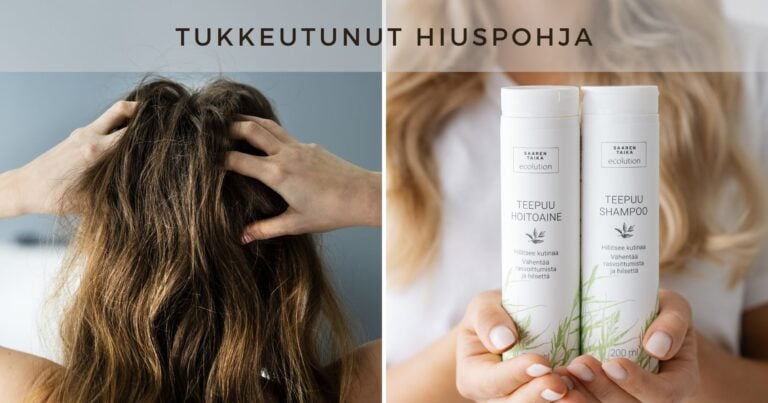 Tukkeutunut hiuspohja