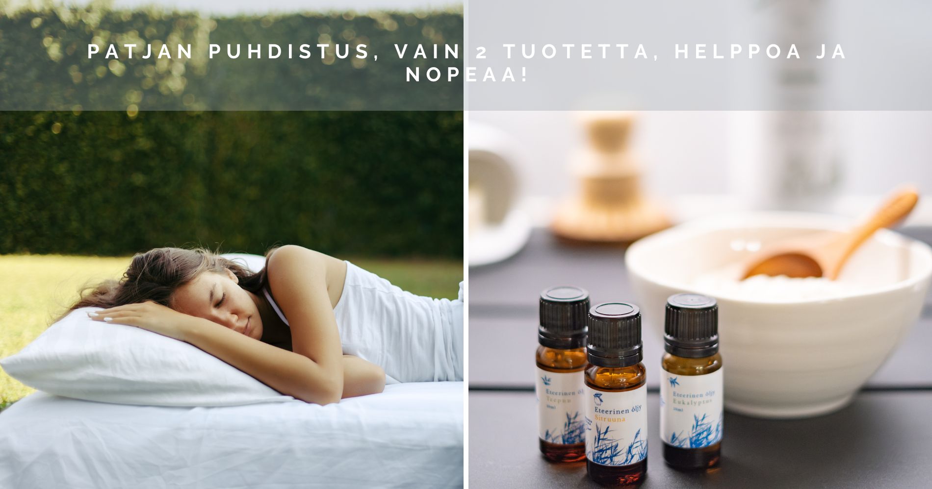 Patjan puhdistus, vain 2 tuotetta, helppoa ja nopeaa!