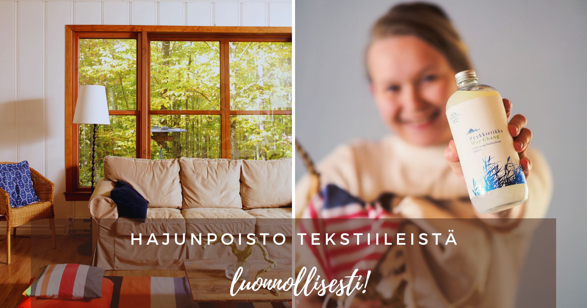 HAJUNPOISTO TEKSTIIILEISTÄ YHDELLÄ KOTOA LÖYTYVÄLLÄ AINEELLA!