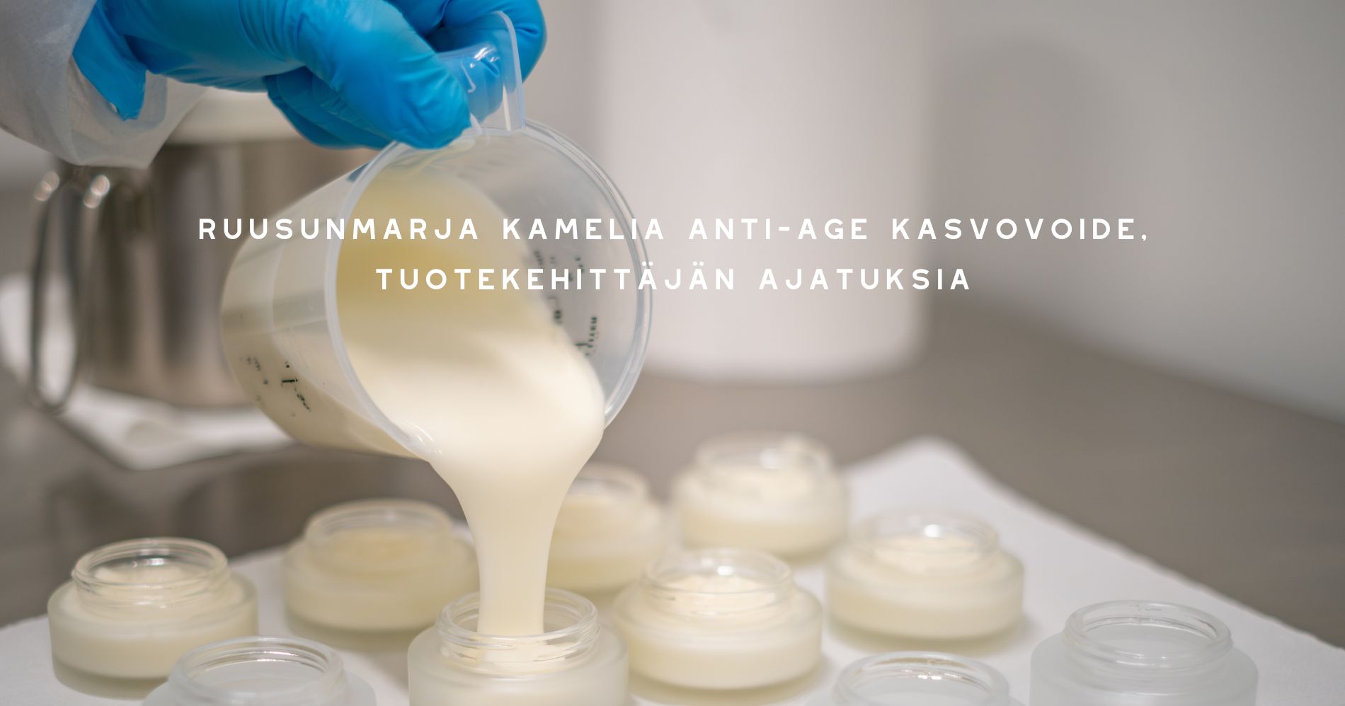 Ruusunmarja Kamelia anti-age kasvovoide, tuotekehittäjän ajatuksia