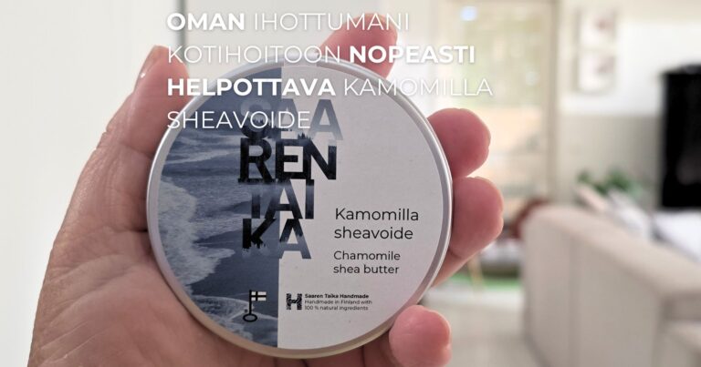 Oman ihottumani hoitoon nopeasti auttava Kamomilla sheavoide