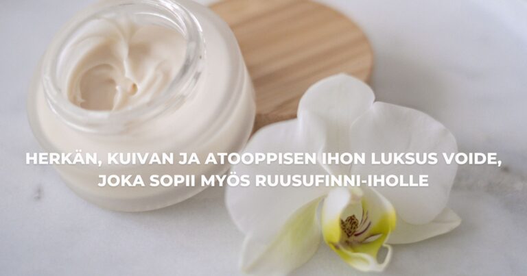 Saaren Taika Natural - Ruusunmarja Kamelia anti-age kasvovoide ICADA-sertifioituna ja Avainlippu-merkillä