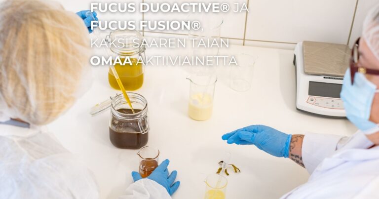Fucus DuoActive® ja Fucus Fusion®, kaksi Saaren Taian omaa aktiiviainetta