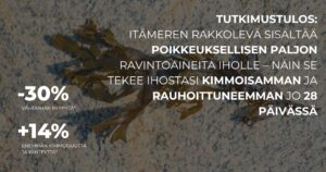 Tutkimustulos Itämeren rakkolevä sisältää poikkeuksellisen paljon ravintoaineita iholle – näin se tekee ihostasi kimmoisamman ja rauhoittuneemman jo 28 päivässä