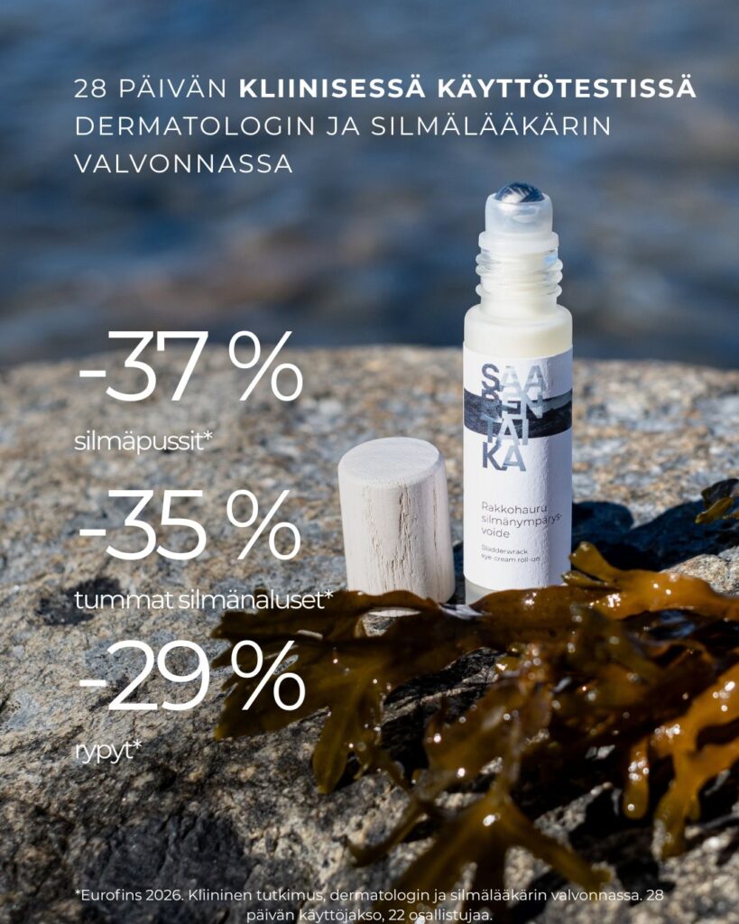 Rakkohauru silmänympärysvoiteen kliininen testi dermatologin ja silmälääkärin valvonnassa