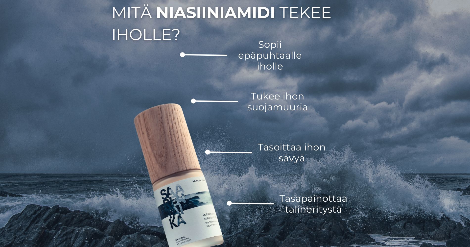 Mitä niasiiniamidi tekee iholle?