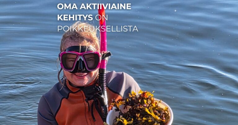 oma aktiiviaine kehitys on poikkeuksellista