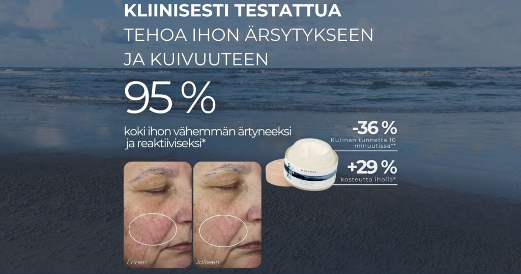 Herkän ihon kosteutus: kliinisesti testattua tehoa ihon ärsytykseen ja kuivuuteen