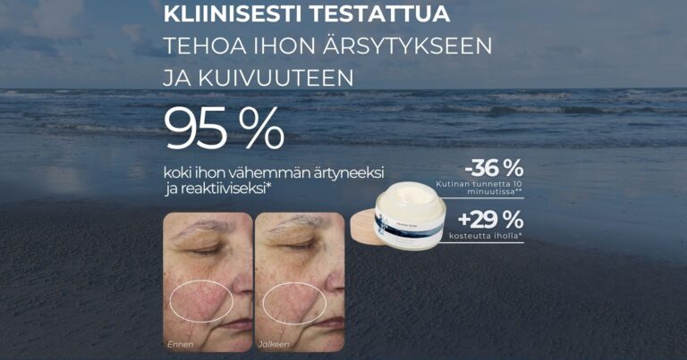 Herkän ihon kosteutus: kliinisesti testattua tehoa ihon ärsytykseen ja kuivuuteen